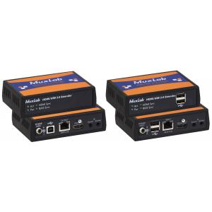 MuxLab HDMI/USB 2.0 Extender Kit, HDBT, 4K60