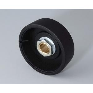 OKW STAR-KNOB 33x14, nero, 6 mm shaft