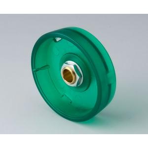 OKW STAR-KNOB 41x14, emerald, 6 mm shaft