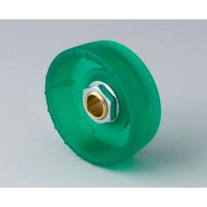 OKW STAR-KNOB 33x14, emerald, 6 mm shaft