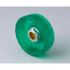 OKW STAR-KNOB 33x14, emerald, 1/4'' mm shaft