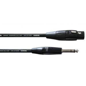 SILVER LINE 3 m, XLR-naaras/¼'' stereoplugi