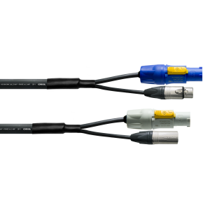 Cordial SELECT DMX XLR 3 / powerCON® hybridikaapelit