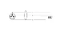 Cordial CIM MV SILVER LINE XLR-uros/6,3 mm stereoplugi kaapeli