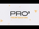 Kordz PRO3 TOSLINK-kaapeli