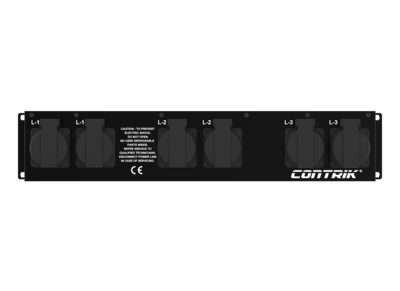 Contrik Power Rack Xtreme CEE16A IN/OUT - 7x Schuko OUT