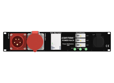 Contrik Power Rack Xtreme CEE32A IN/OUT - 7x Schuko OUT