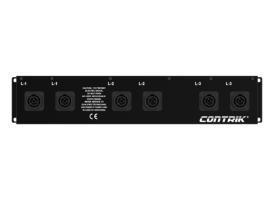 Contrik Power Rack Xtreme CEE16A IN/OUT - 6x TRUE1 + 1x Schuko OUT