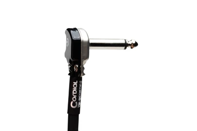 Cordial ECOCORD RR-PANCAKE pedaali/instrumenttikaapeli, litteät kulmaplugit