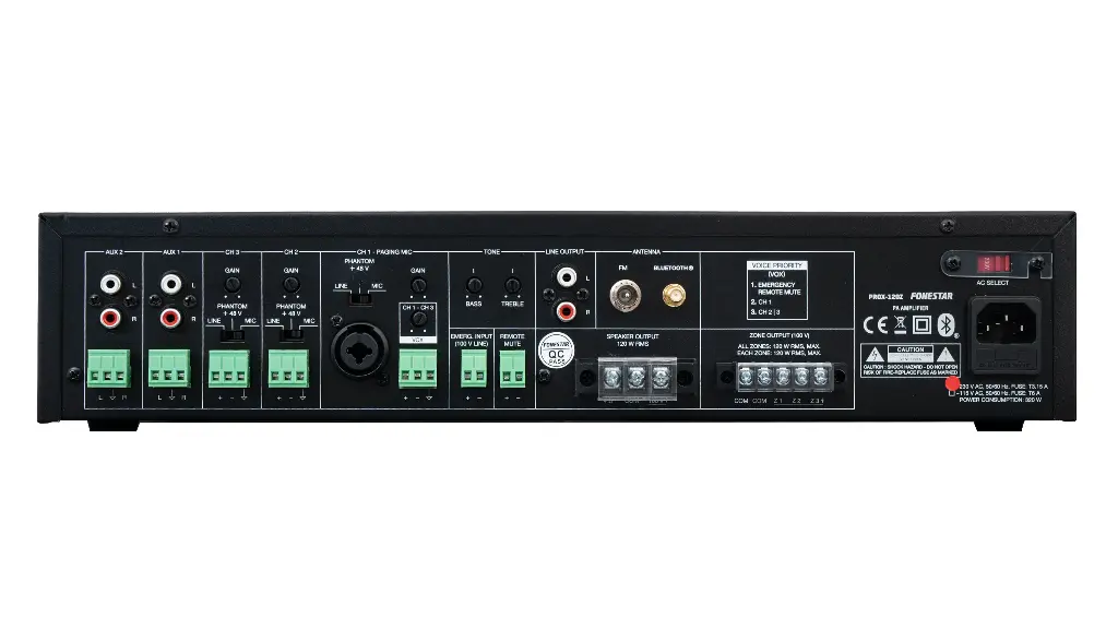 Fonestar PA multi-zone amplifier 120W