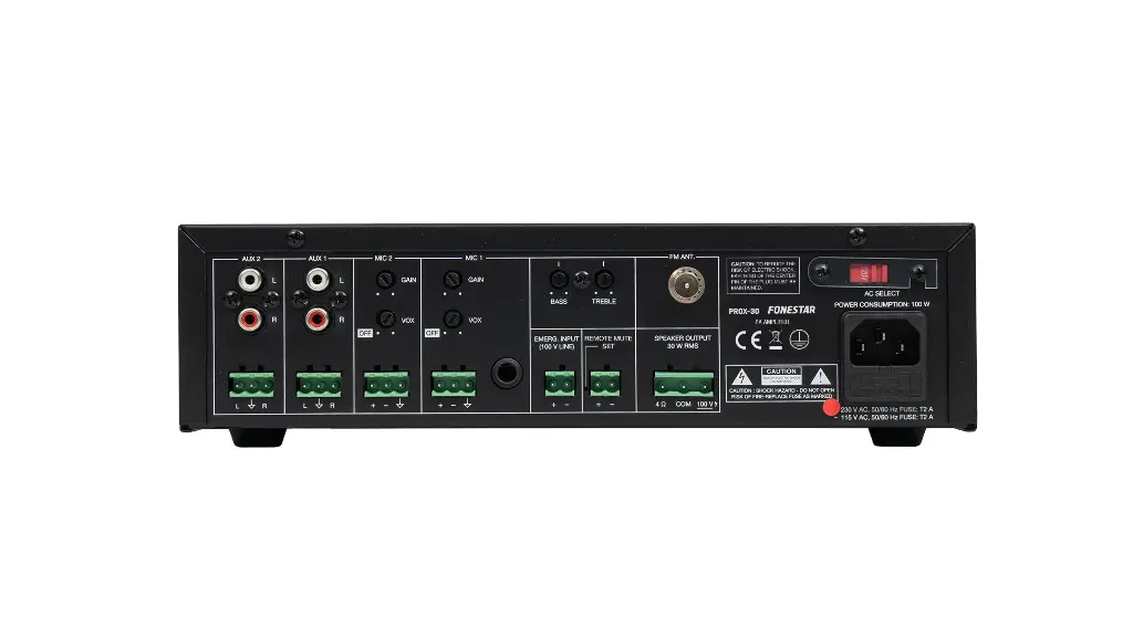 Fonestar PA single zone amplifier 30W