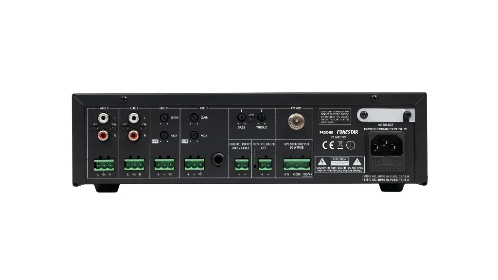 Fonestar PA single zone amplifier 60W