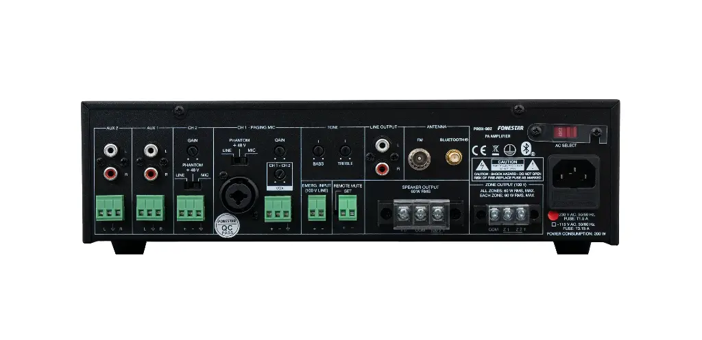 Fonestar PA multi-zone amplifier 60W