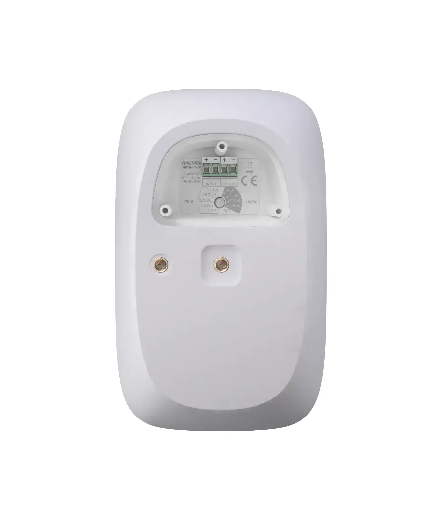 Fonestar 4" surface speaker with 100 V line transformer and low impedance, white