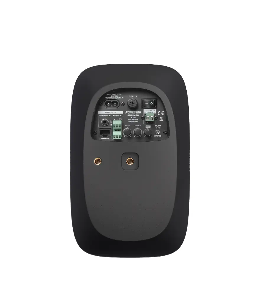 Fonestar 5" active surface speaker, black