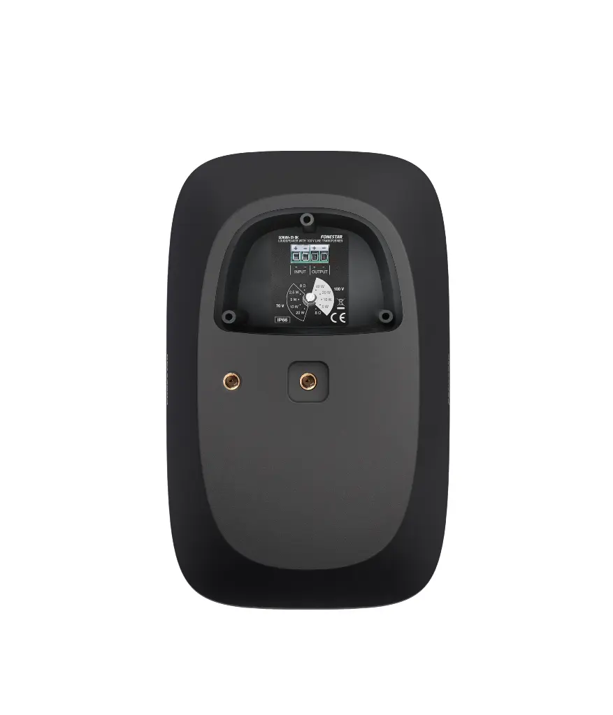 Fonestar 5" pinta-asennuskaiutin 100 V muuntajalla, musta