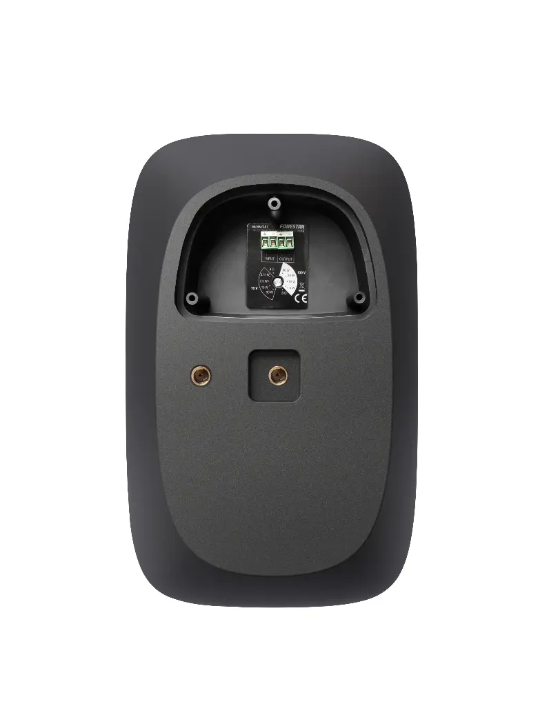 Fonestar 6" pinta-asennuskaiutin 100 V muuntajalla, musta