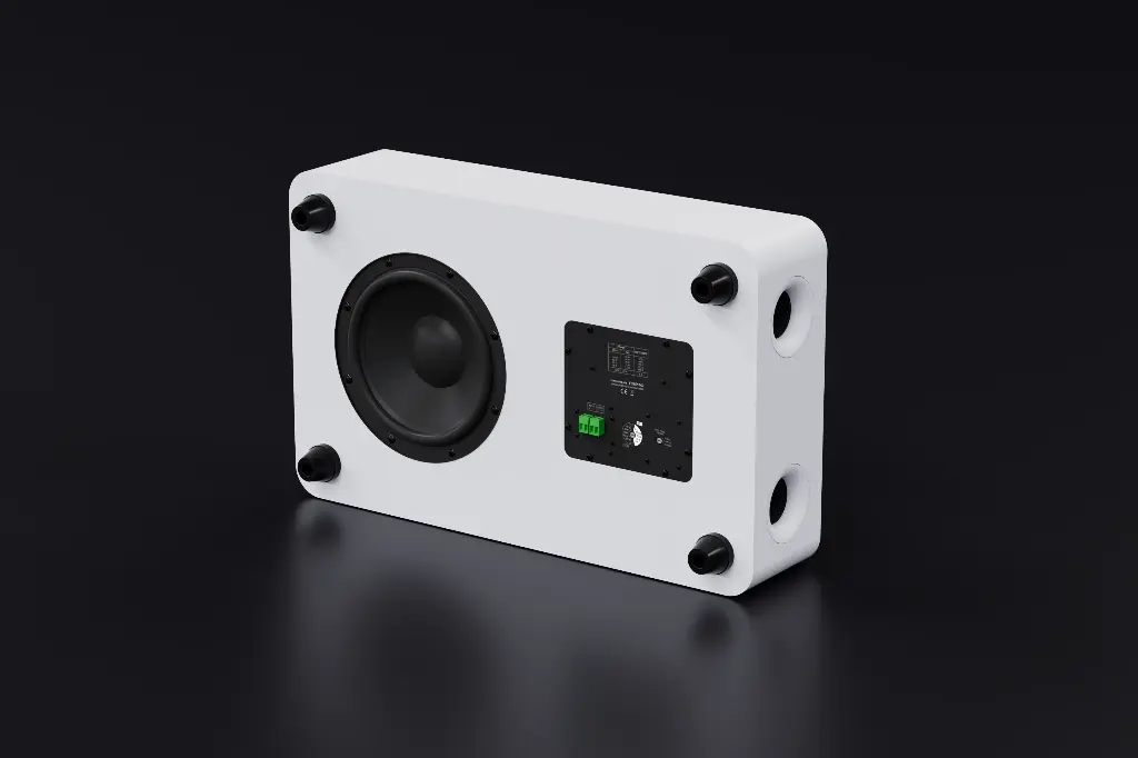 Fonestar 8" subwoofer 100 V muuntajalla, valkoinen