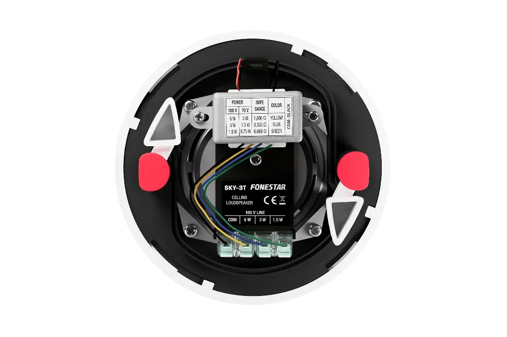 Fonestar 3" kattokaiutin 100 V muuntajalla