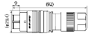 Canare MDM-V4C25HW 4K-DIN 4-napainen coax urosliitin