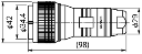 Canare MCM-V5C3 4K-DIN 5-napainen coax urosliitin