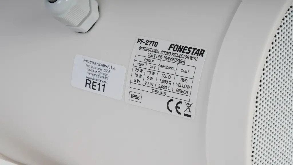 Fonestar 2 x 5" kaksisuuntainen 20 W kuulutuskaiutin 100 V muuntajalla, IP55