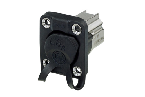 Neutrik NE8FDX-P6-W etherCON Cat6A läpivienti