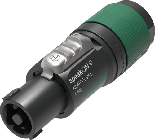 Neutrik NL4FXX-W-L 4-nap. speakON johtoliitin
