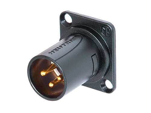 Neutrik NM3MD-B XLR-urosrunkomoduuli