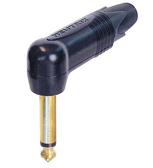 Neutrik NP2RX-B 6,3 mm kulmamonoplugi