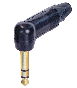 Neutrik NP3RX-B 6,3 mm kulmastereoplugi