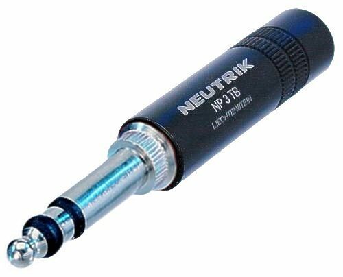Neutrik NP3TB-B 1/4" B-Gauge plugi