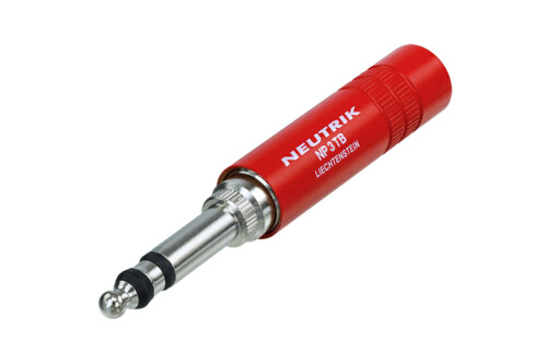 Neutrik NP3TB-R 6,3 mm B-GAUGE -plugi