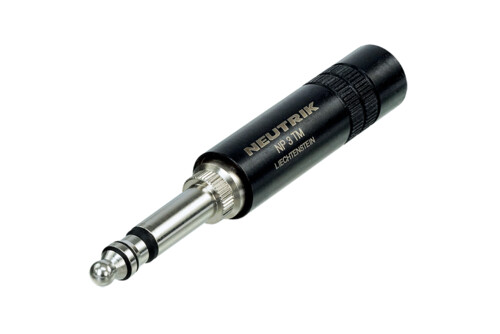 Neutrik NP3TM-B 1/4" MIL-plugi