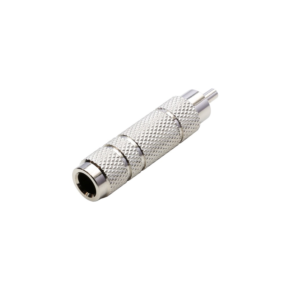 RCA-U / 6,3mm monojakkiadapteri, metallia
