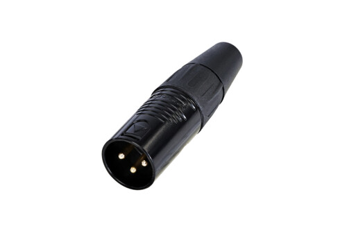 Rean RC3M-B 3-napainen XLR-johtouros