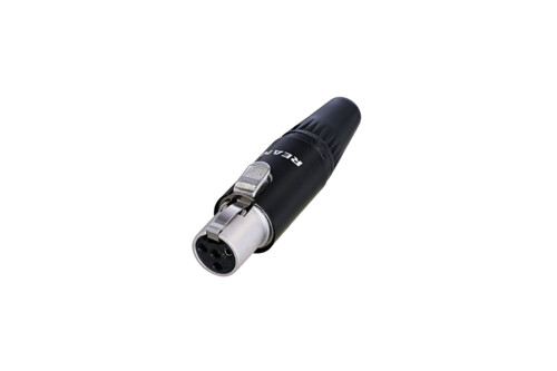 Rean RT4FC-B 4-napainen mini-XLR johtonaarasliitin