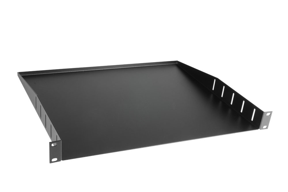 Räkkihylly 1U, syvyys 37 cm.