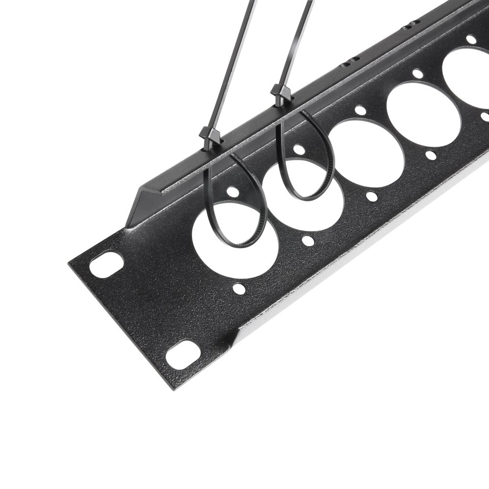 Räkkipaneeli 16 x XLR, 1U, lyhyt kaapelituki