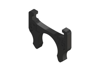 Contrik 75 mm trussikiinnike 48 mm putkeen Power Stripeille CPVT*/CPPS*RD