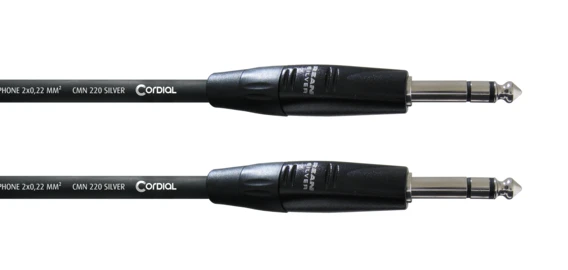 Cordial CIM VV SILVER LINE 6,3 mm stereoplugi kaapeli