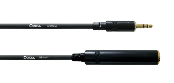 Cordial CFM WK 3,5 mm plugi/6,3 mm stereojakki adapterikaapeli
