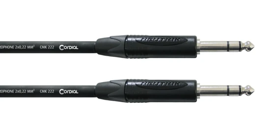 Cordial CPM VV 6,3 mm stereoplugi kaapeli