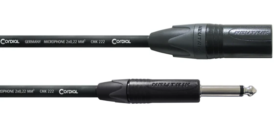 Cordial CPM MP XLR uros/monoplugi kaapeli