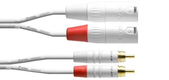 Cordial CFU MC-SNOW RCA / XLR-uros stereokaapeli