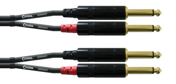 Cordial CFU PP 6,3 mm plugi / 6,3 mm plugi stereokaapeli