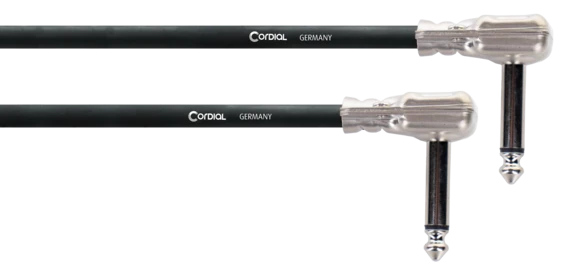 Cordial CFIP RR pedaalikaapeli, litteät kulmaplugit
