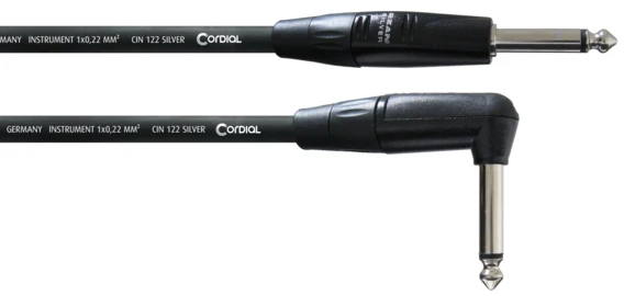 Cordial CII PR SILVER LINE instrumenttikaapeli, kulma