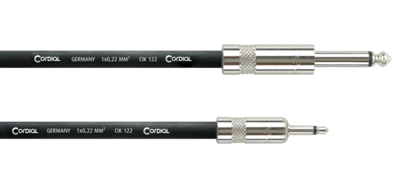Cordial CPI PZ PRO 3,5/6,3 mm mono instrumenttikaapeli