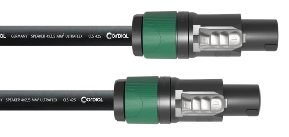 Cordial CPL LL4 4x2,5mm² kaiutinkaapeli, 4-napaisilla speakON liittimillä